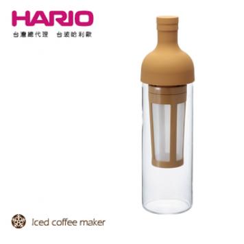 HARIO 酒瓶冷泡咖啡壺焦糖色650ml-台灣玻璃館