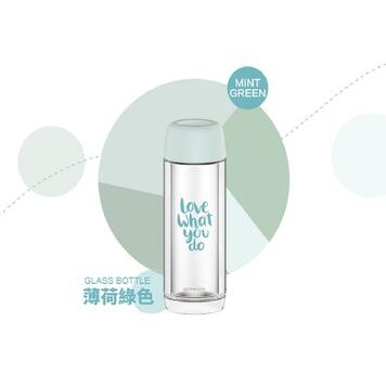 【LOCK & LOCK 樂扣樂扣】個性雙層耐熱玻璃水壺300ml(綠)-台灣玻璃館