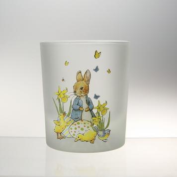 彩蛋小兔霧面圓底杯-台灣玻璃館
