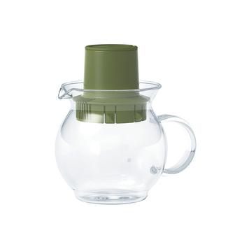 茶包專用綠色泡茶壺-台灣玻璃館