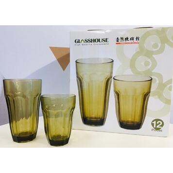 玻璃美式杯(12件組)-台灣玻璃舘