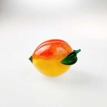 水蜜桃(黃紅綠葉)－台灣玻璃館＿