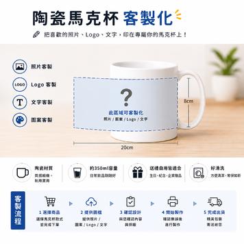 客製化陶瓷轉印馬克杯-台灣玻璃館