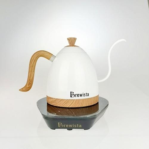 Brewista Artisan 0.6L溫控咖啡手沖壺(珍珠白)-台灣玻璃館