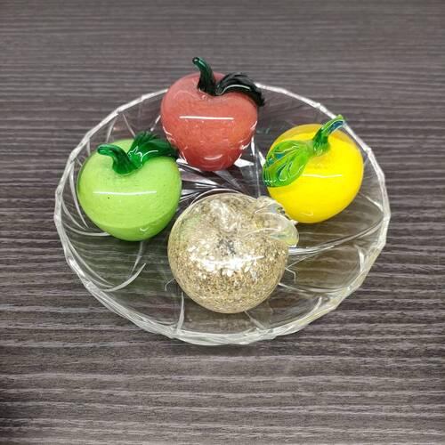 mini蘋果紅(綠葉)-台灣玻璃館