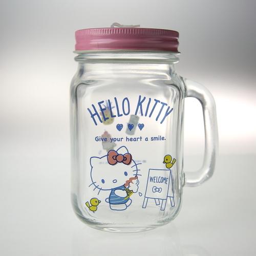 hello kitty罐型手拿杯 (KT-1523)-台灣玻璃館