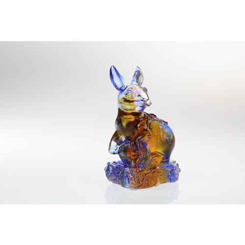 琉璃十二生肖(兔)-台灣玻璃館