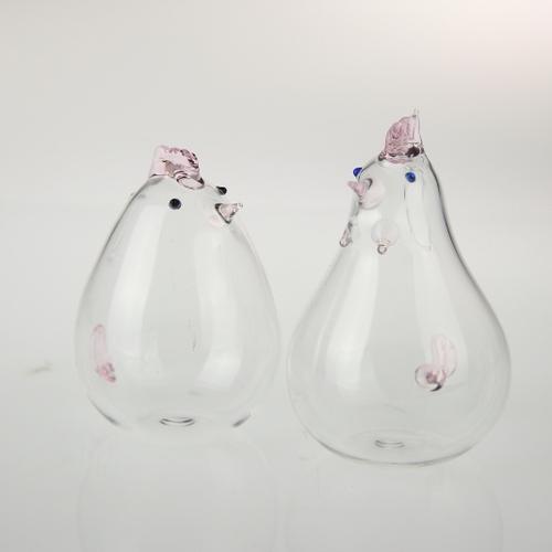 雞錢筒(粉色)-台灣玻璃館