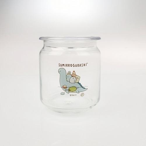 角落小夥伴玻璃密封罐500ml(恐龍)-台灣玻璃館