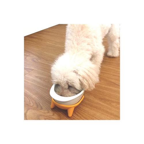 長嘴犬專用潔淨白磁碗-台灣玻璃館