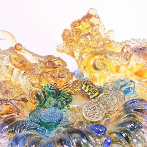 元寶浪花貔貅-台灣玻璃館