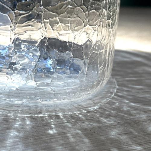 透明冰裂紋簡約瓶-台灣玻璃館