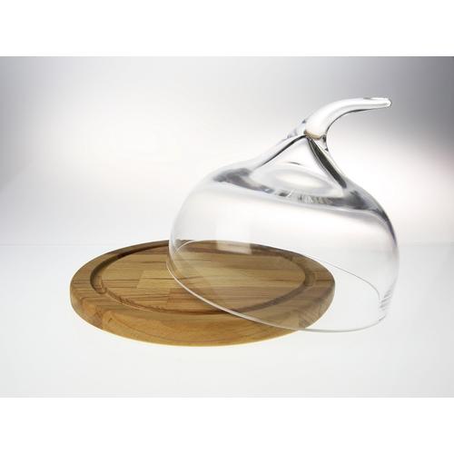 原木起司盤+玻璃罩-台灣玻璃館
