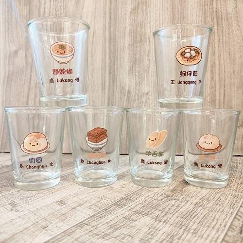 臺灣玻璃舘限定彰化小吃玻璃杯組-臺灣玻璃舘