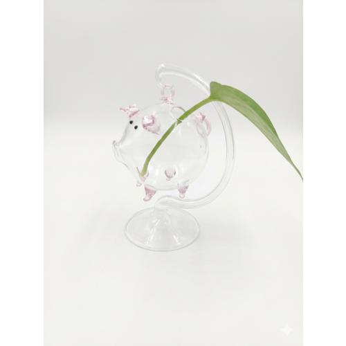 透明花培花插(動物)-台灣玻璃館